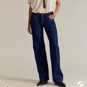 We The Free Dark Blue wide/straight Leg Jeans